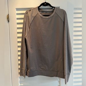 Mens Lululemon Athletica Long Sleeve Pullover Size L Gray